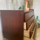 Chest of drawers with tapered feet