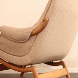 Danish vintage design armchair in oak