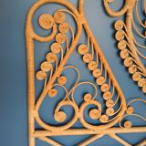 Peacock headboard rattan