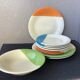 Plates Geneviève Lethu vintage modernist