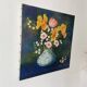 Bouquet painting oil on canvas 38X38
