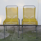 Pair of scoubidou chairs