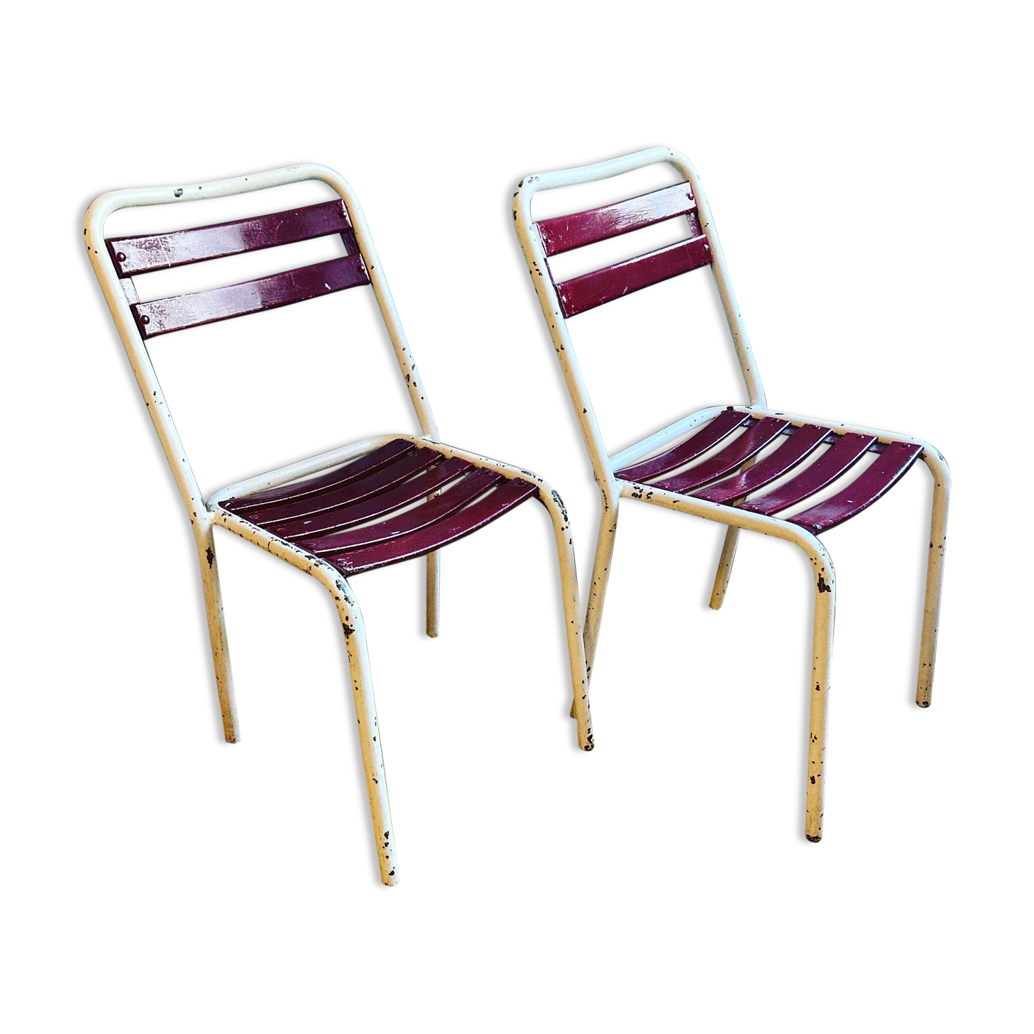 Pair of Tolix T2 chairs
