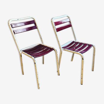 Pair of Tolix T2 chairs