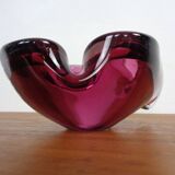Large Sommerso Murano Glass Ashtray by Flavio Poli, Italy, 1960s