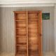 Parisian wardrobe in raw wood