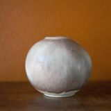 Small vintage ball vase, ceramic vase, interior decoration, pottery