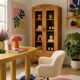 Armoire parisienne vitres biseautées chêne blond art déco 1930