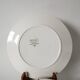 Lot de 6 assiettes plates digoin sarreguemines modèle bleu et argenté "moulins" 1950