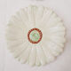Set of 6 plates in slip "daisy"