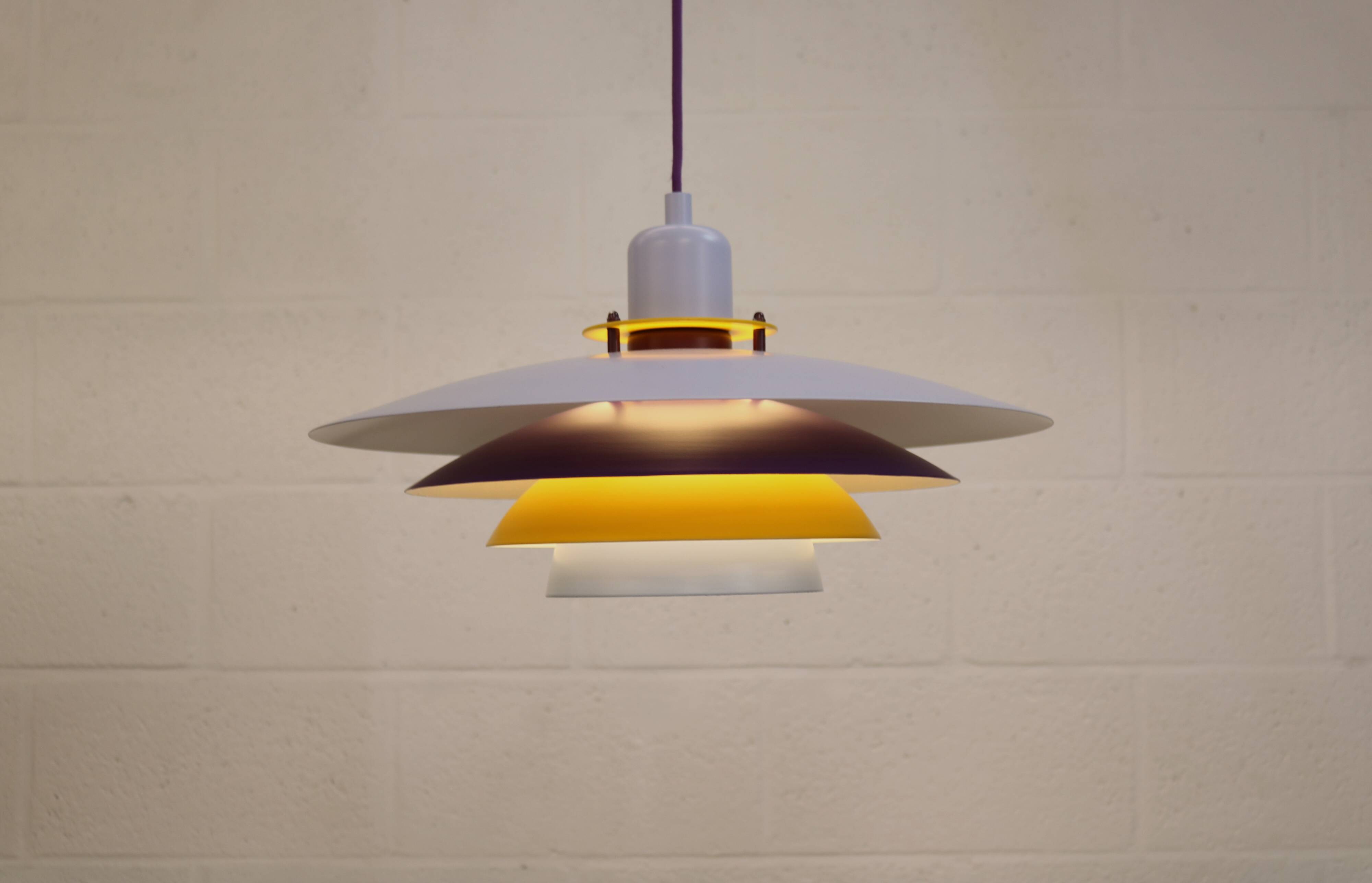 Colorful Danish Pendant Lamp by Belid – 1980s
