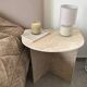Table de chevet en travertin