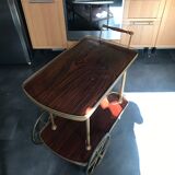 Rolling service wood and brass