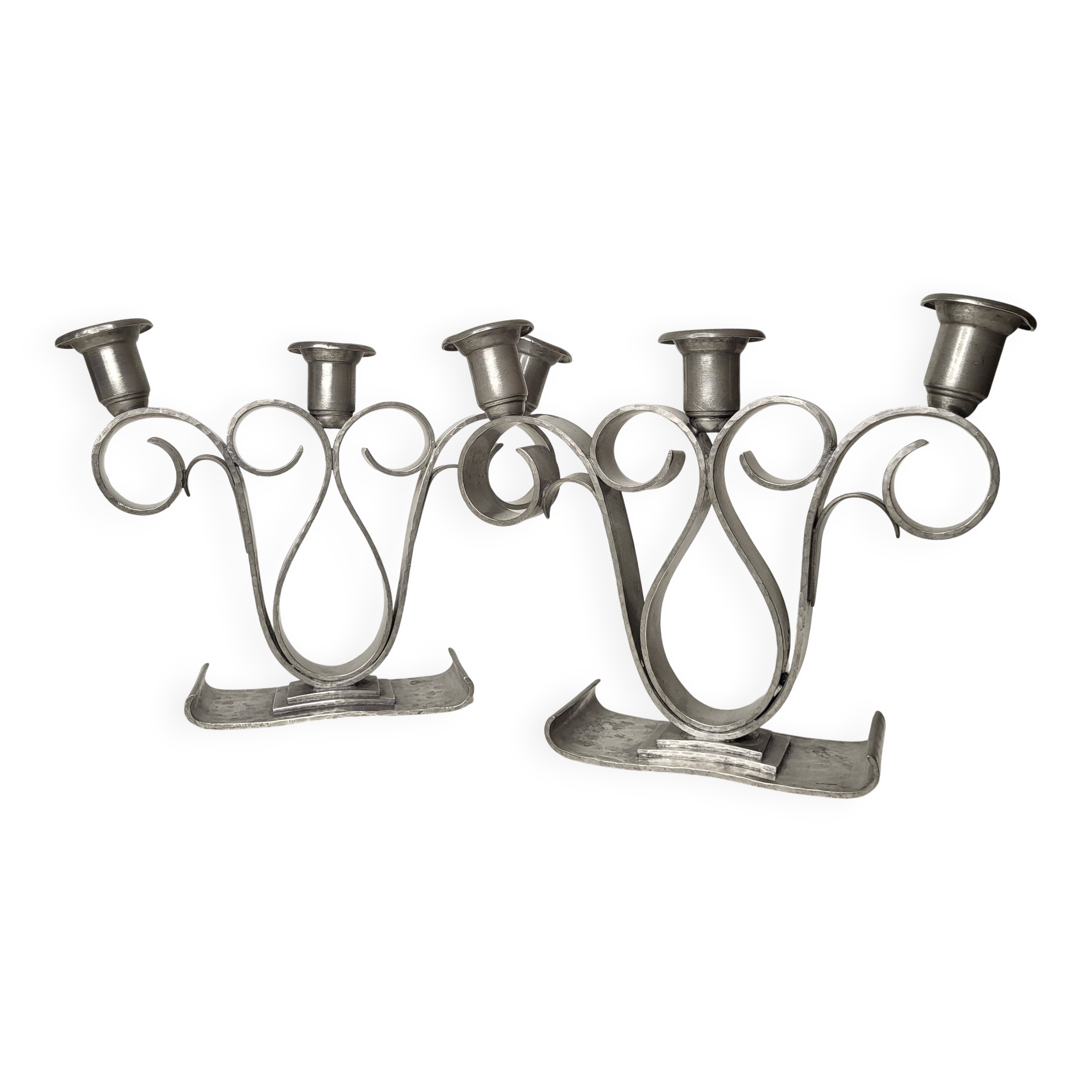 Art Deco candlesticks Delavan Paris