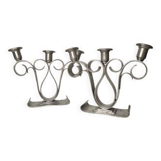 Art Deco candlesticks Delavan Paris