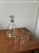 Vintage liqueur service with gold trim