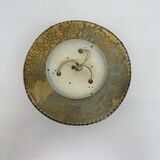 Unique modernist design crystal glass and brass wall light, Austria 1950s