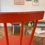Red FDB Møbler J46 chair