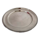 New round silver plated dish