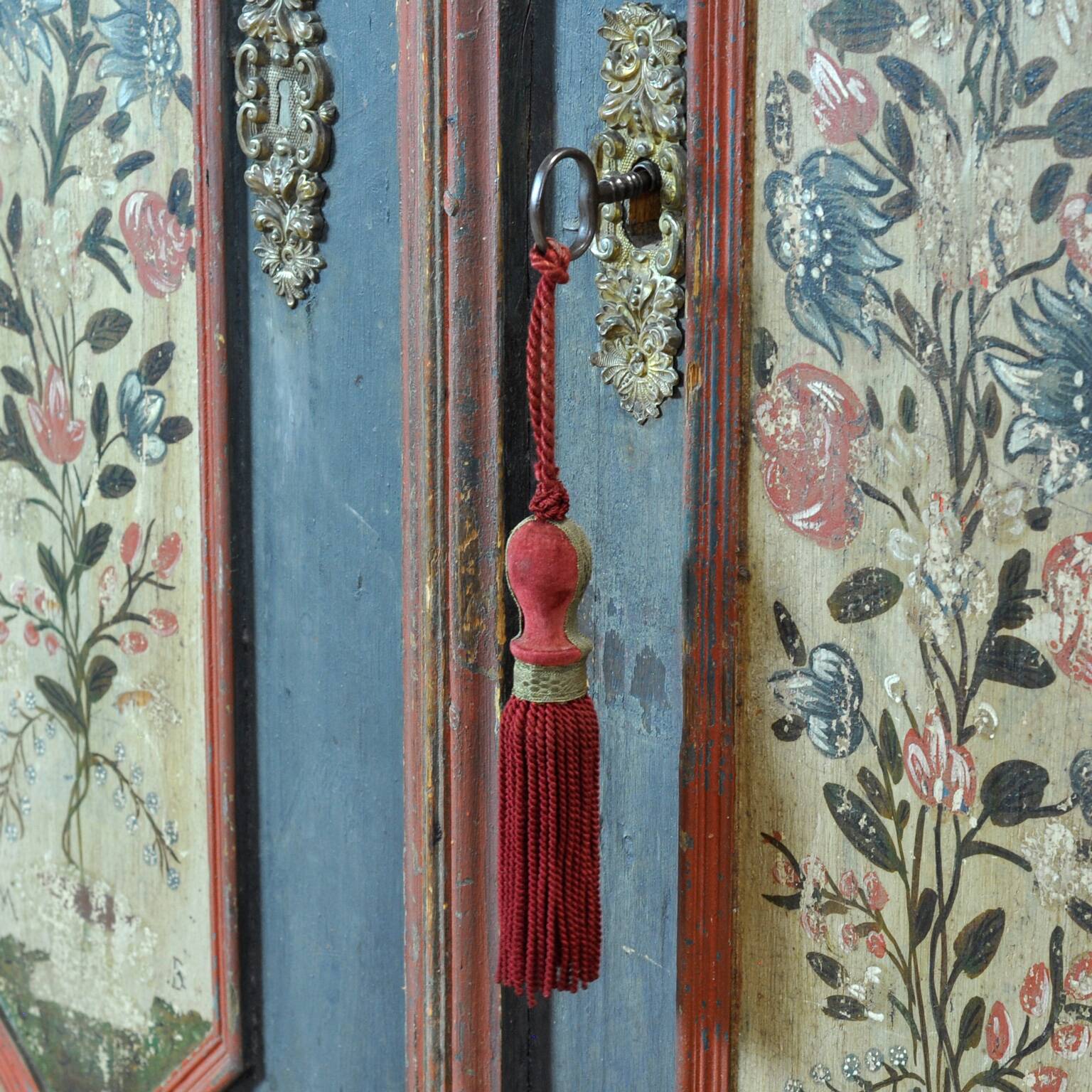 Armoire de mariage allemande, datée de 1840