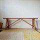 Old wooden farm bench L140