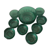 Dessert service Arcoroc emerald green