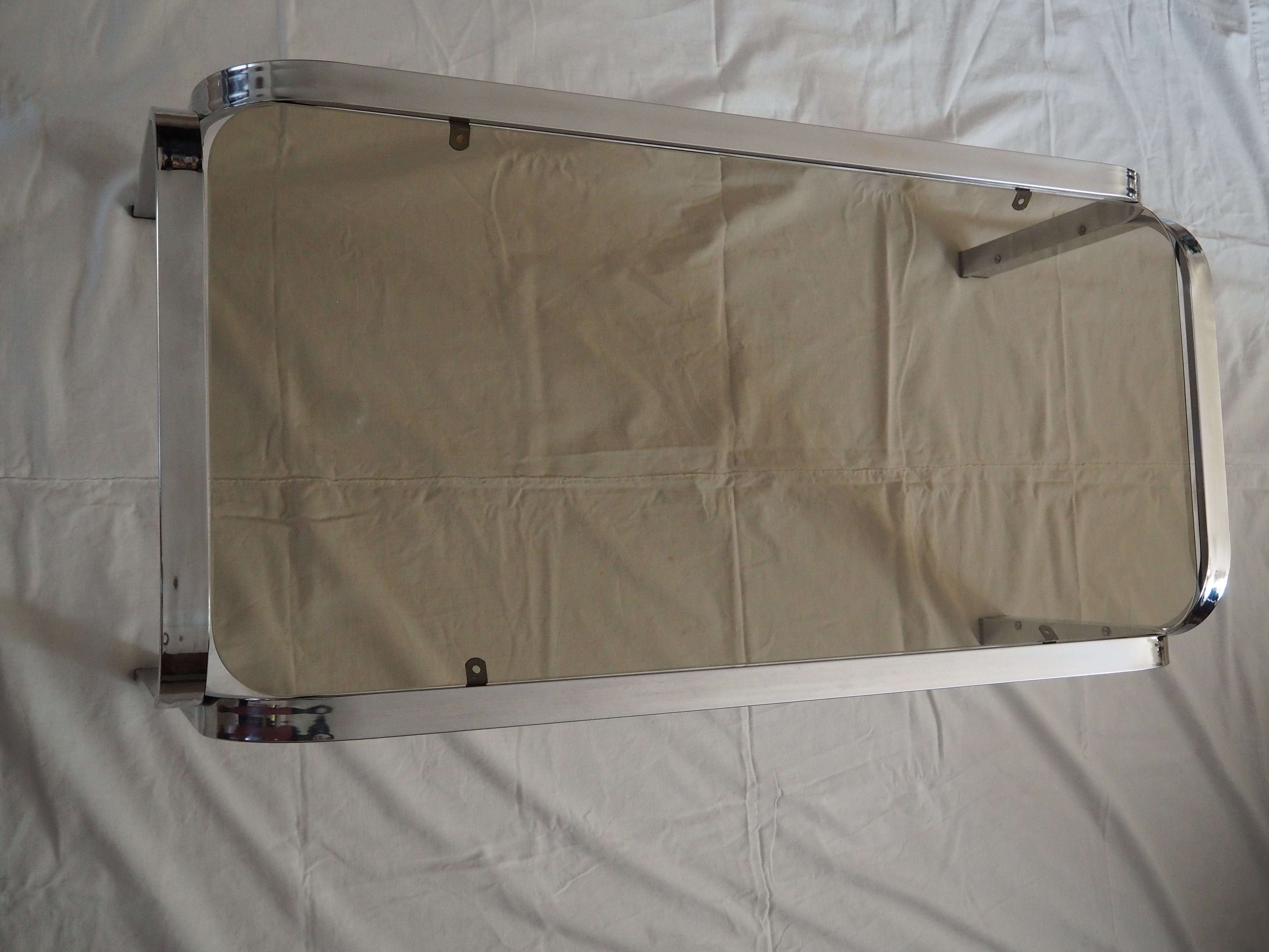 Chrome coffee table and smoked glass