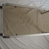 Chrome coffee table and smoked glass