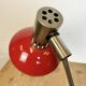 Vintage red east german table lamp from aka leuchten, 1970s
