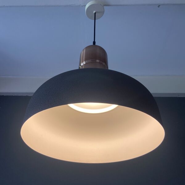 Lampe suspendue en aluminium design hollandais 1970s 80s vintage faite par Raak Amsterdam