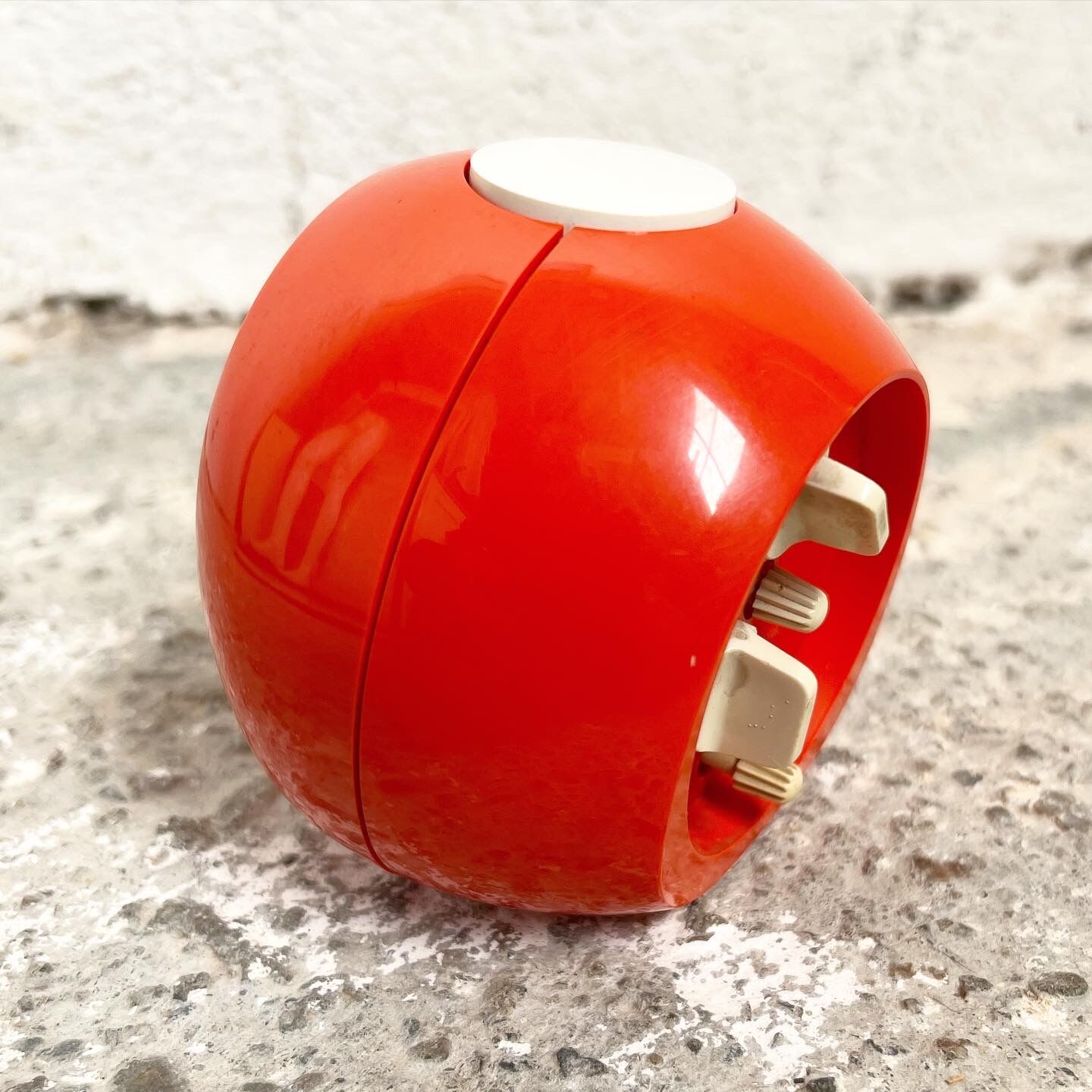 Vintage alarm clock Goldbühl orange