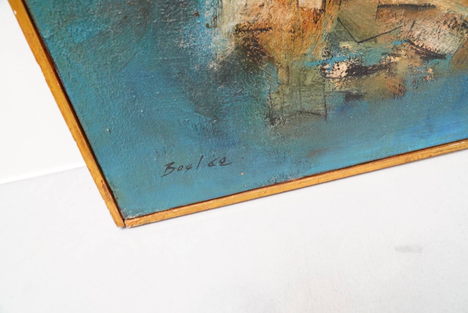 Maurice Boel, Blue Abstract Composition 1962