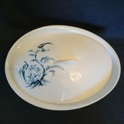Vegetable soup kitchen Alfred Lanternier & Co Limoges blue peacock décor
