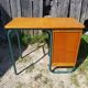 Former study office s22 of mobilor metal vert - vintage wood