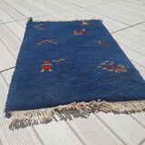 Berber carpet gabbeh handmade 100% wool 35x72cm