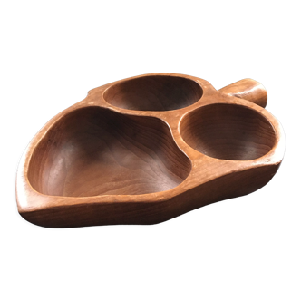 Exotic wooden servant dish