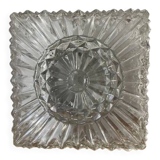 Plafonnier en verre taillé, années 50