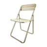 Indoor folding metal chair