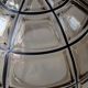 Vintage wall/ceiling light in amber glass / RZB Germany