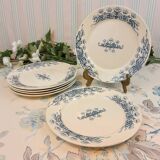 6 Assiettes plates Sarreguemines Jeannette