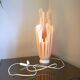 Pink Athena lamp by Georgia Jacob, resin and marble H54