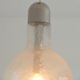 Vintage 1970s Peill and Putzler bubble glass pendant light