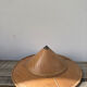 Asian hat in bamboo and vintage metal