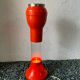 Large floor ashtray lamp tulip space age, with aquatic lighting 70s