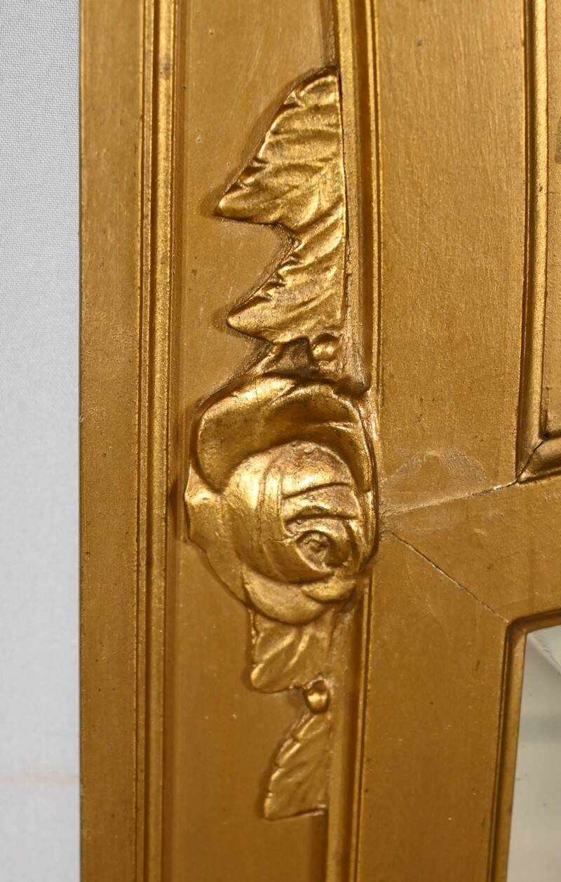 Wooden Mirror and Golden Staff, Louis XVI style – 1930