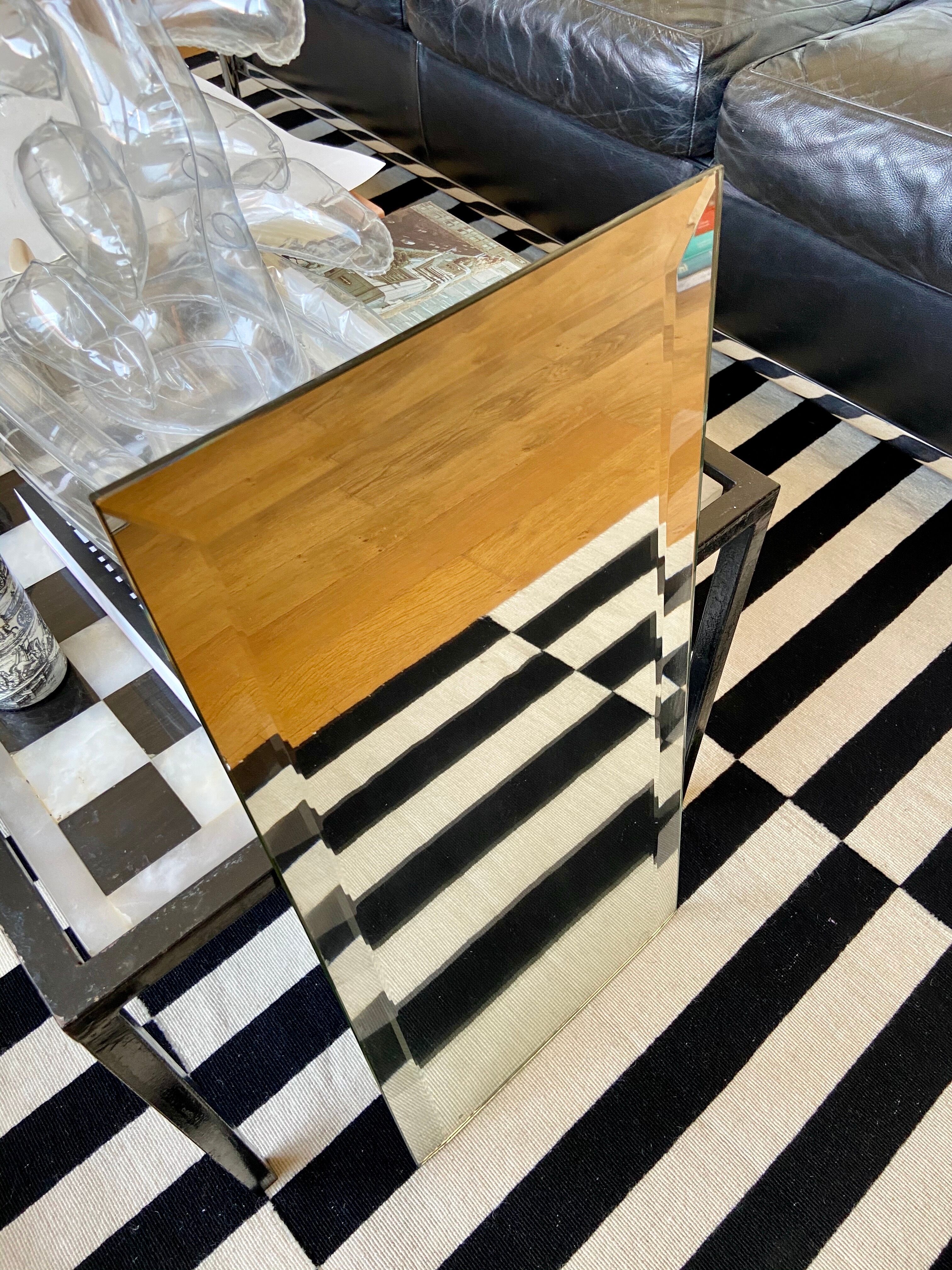 Bevelled mirror 29.5 x 64.5 cm