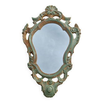 Venetian style weathered wooden mirror