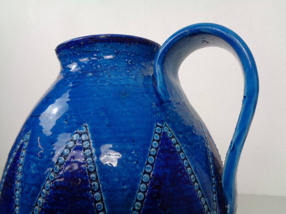 Studio ceramic jug by Aldo Londi for Bitossi, Italy, 1960s