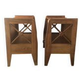 Bedside tables manufactured by Ateliers Saint-Sabin