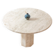 Organic travertine dining table, Italy 1970s